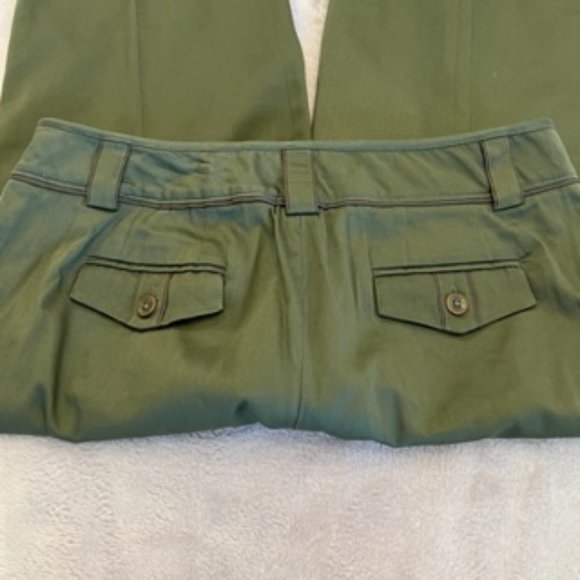Larry Levine Stretch Crop Pants 12 Color NOA Olive Oil (NWT) - Picture 9 of 15